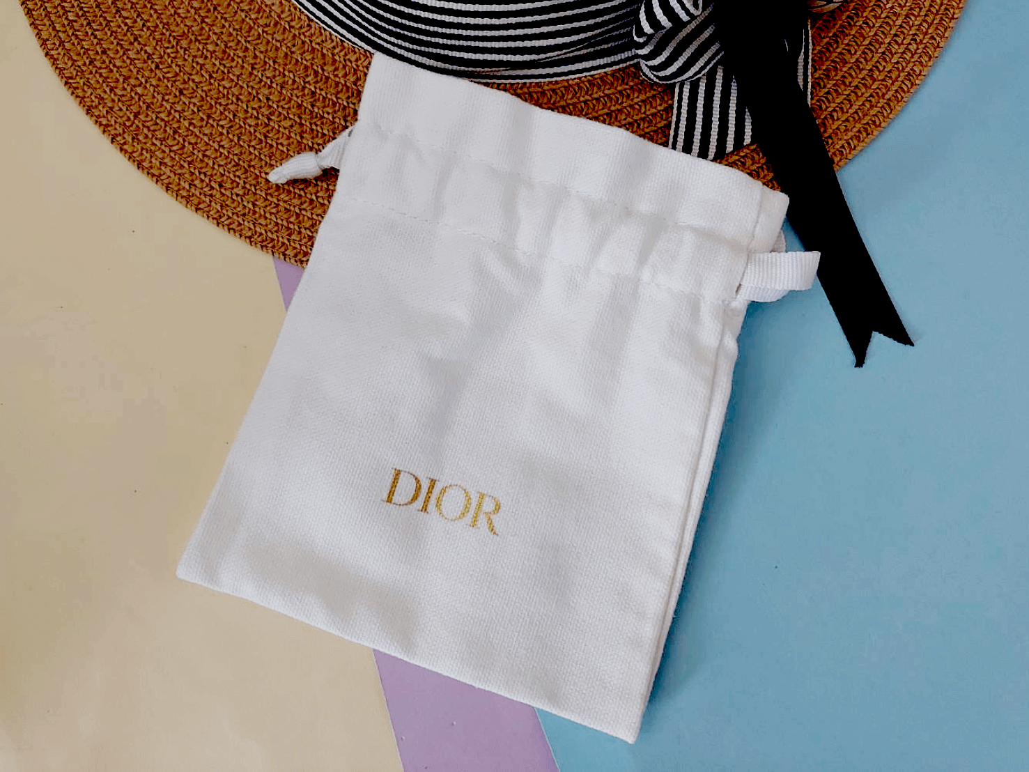 Christian dior White pouch